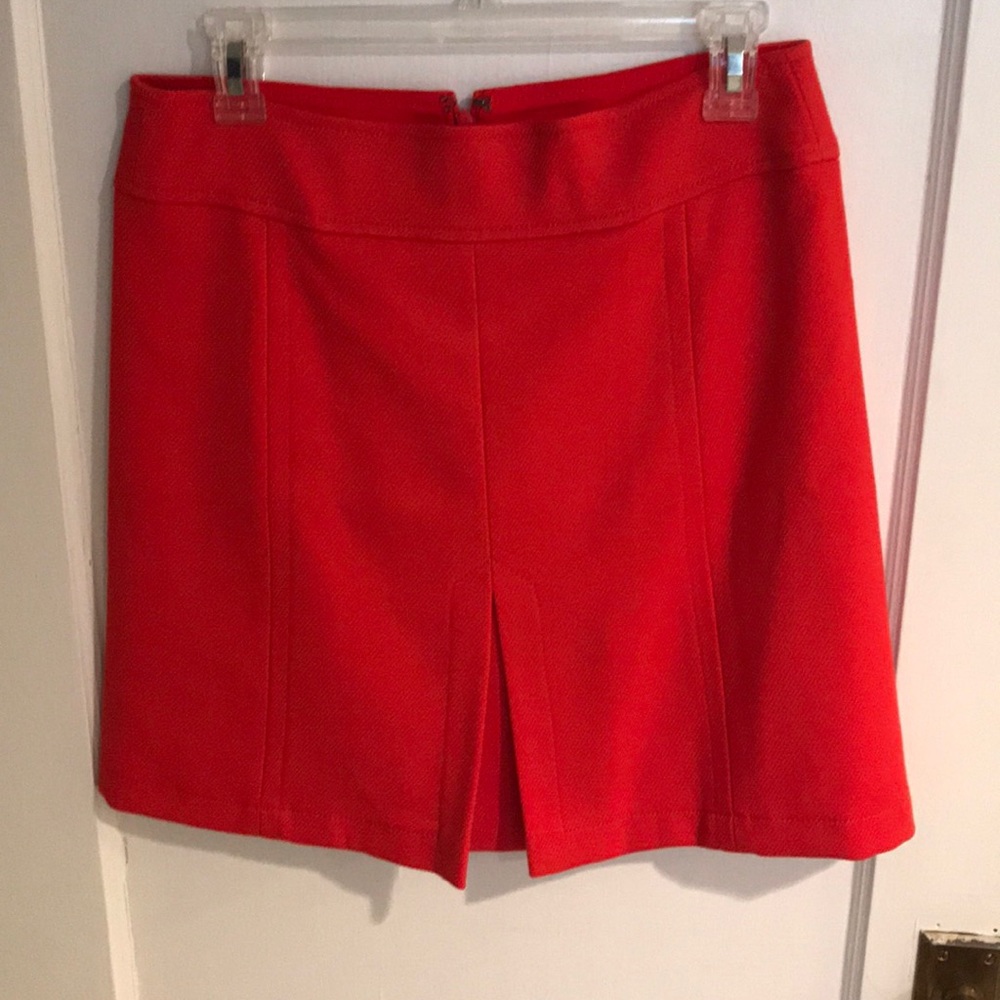 Red/Orange skirt with pleat